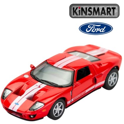 kinsmart 2006 ford gt červený 1