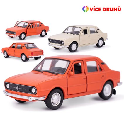 Welly Škoda 105L 1976 12 cm kovová na zpětný chod (5606)