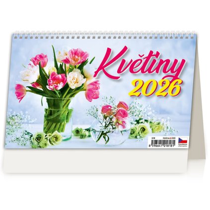 stolní kalendář květiny 1