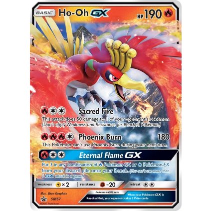 Pokémon TCG: Karta Ho-Oh GX SM57 (0014)