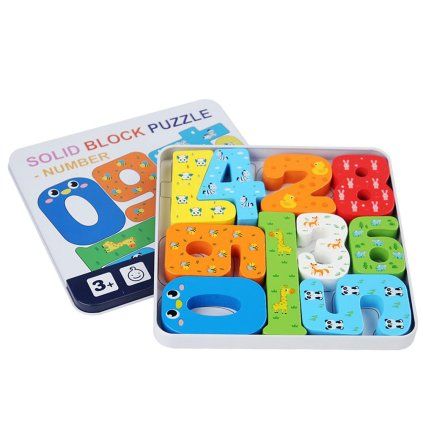 magnetické puzzle čísla 4