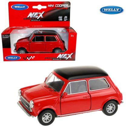 welly mini cooper červený 1