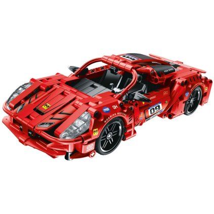 stavebnice auto červené 1