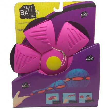 Flat Ball Disc se světlem - Růžový