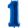 Balónek fóliový narozeniny číslo 1 modrý 82cm