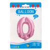 Fóliový balónek růžový číslo 0 - 82 cm (4514)