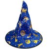 čarodějnický set klobouk plášť modrý 2