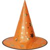 čarodějnický set klobouk plášť oranžový 2