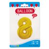 Fóliový balónek zlatý číslo 8 - 82 cm (4514)