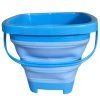 gumový skládací kyblíček na písek modrý 3