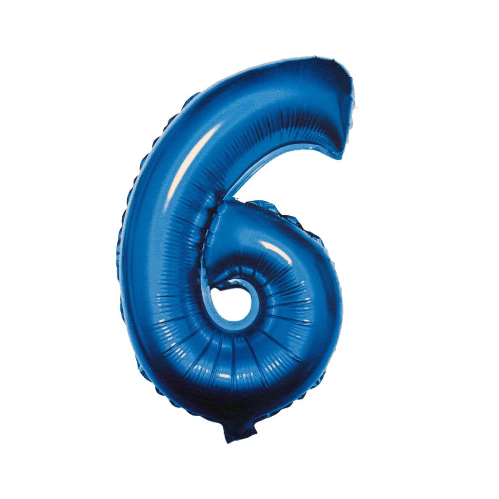 17250 3 foliovy balonek modry cislo 6 82 cm 4514