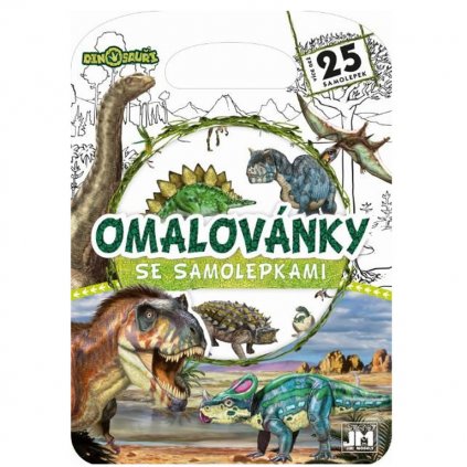 omalovánky se samolepkami dino 1