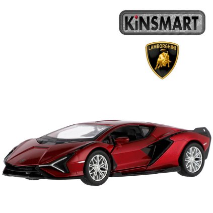 kinsmart lamborghini sian červené 1