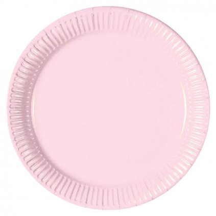 papírový talíř růžový