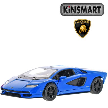 kinsmart lamborghini countach modré 1