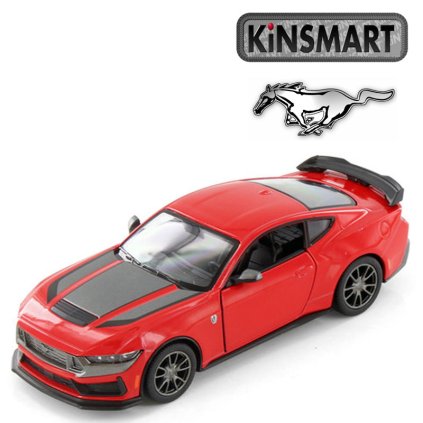 kinsmart ford mustang black horse červený 1