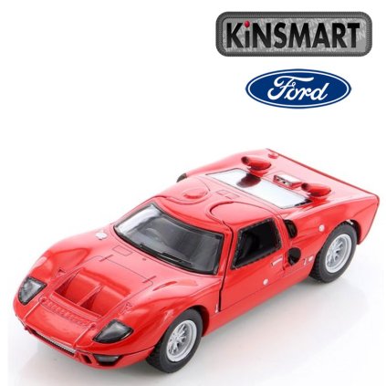 kinsmart 1966 ford gt červený 1