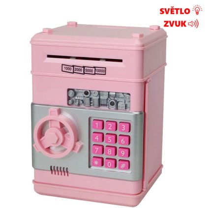 kasička zrezor růžová 2