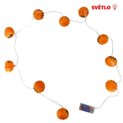 svítící řetěz dýně 1