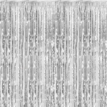 párty závěs stříbrný 1