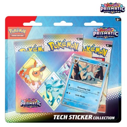 pokémon prismatic evolutions tecj sticker collection 3