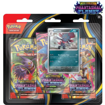 Pokémon Phantasmal Flames 3 Pack Blister weavile