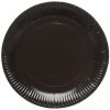 papírový talíř černý
