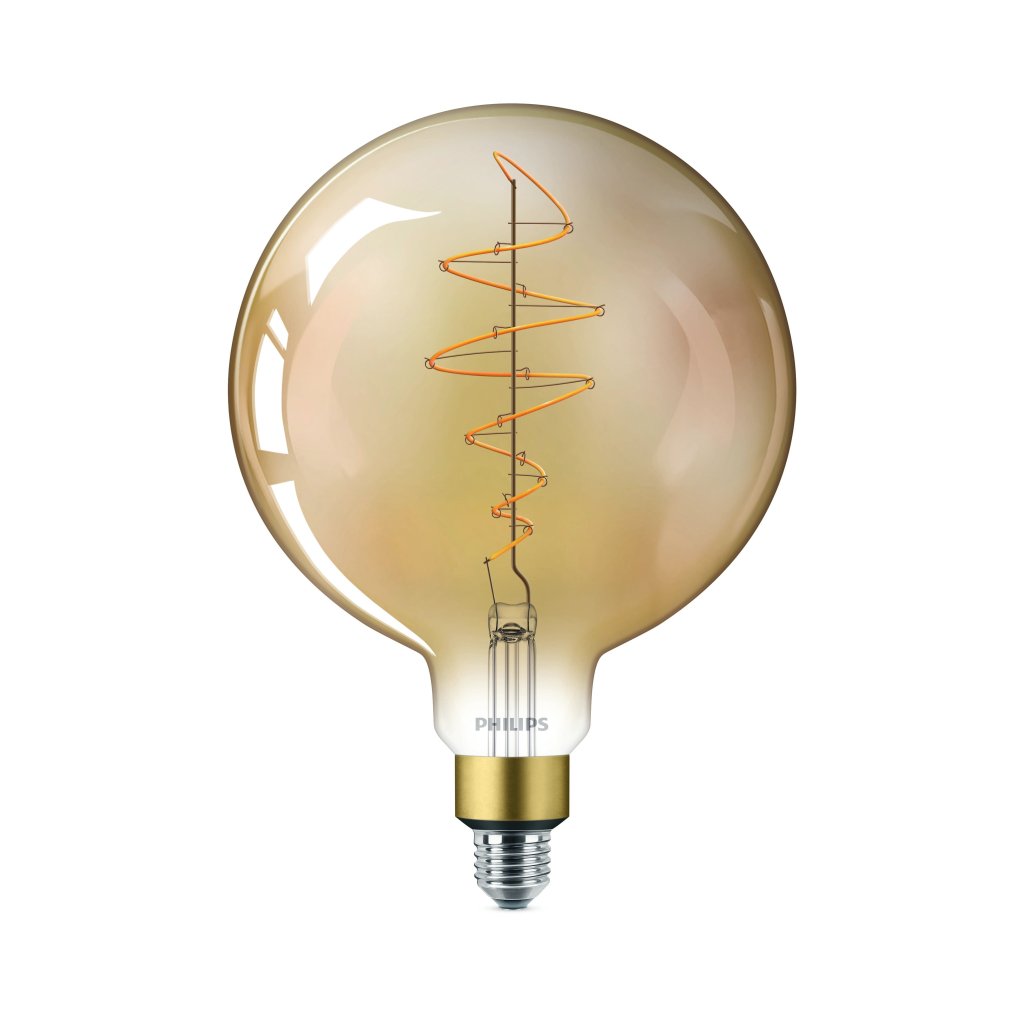 Vintage LED filament žárovka E27 G200 7W 470lm 1800K stmívatelná, zlatá
