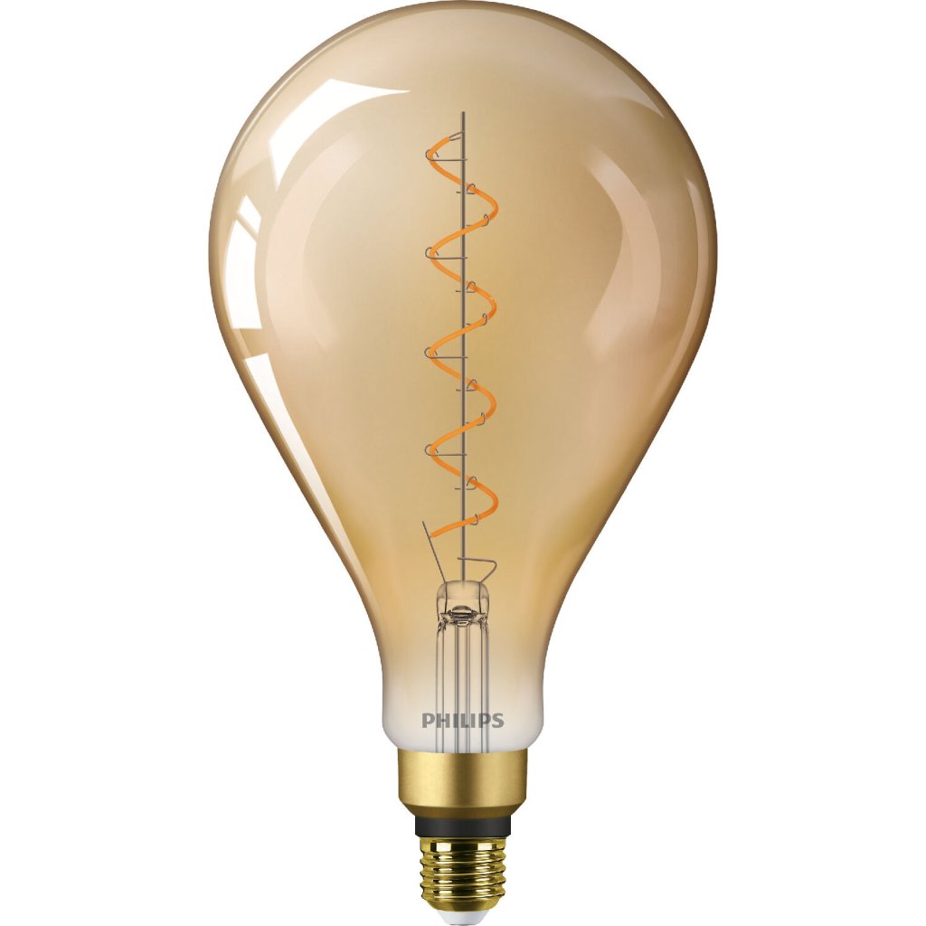 Vintage LED žárovka E27 A160 4,5W 300lm 1800K nestmívatelná, gold