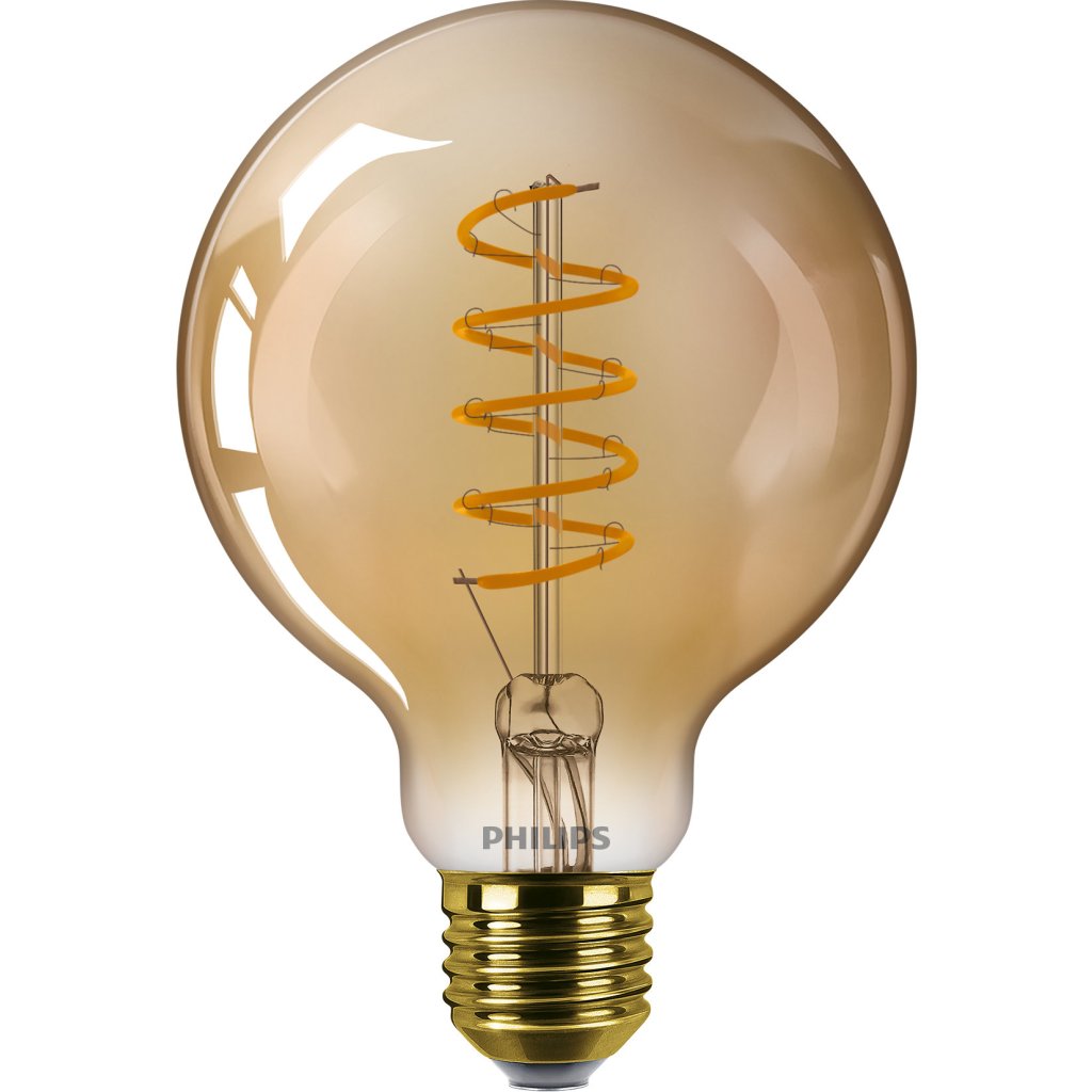 Vintage LED žárovka E27 G93 4W(25W) 250lm 1800K stmívatelná, gold