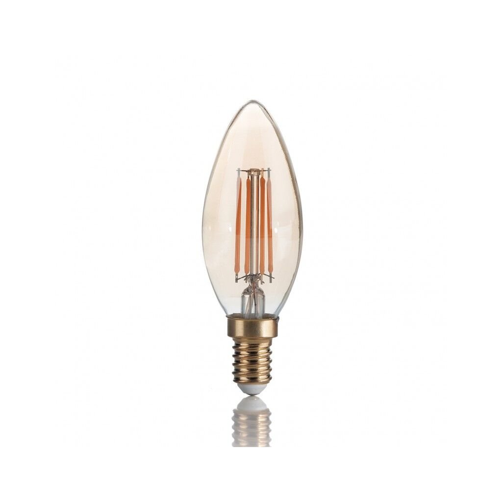 LAMPADINA VINTAGE LED filamentová žárovka E14 4W 370lm 2200K nestmívatelná, jantarová