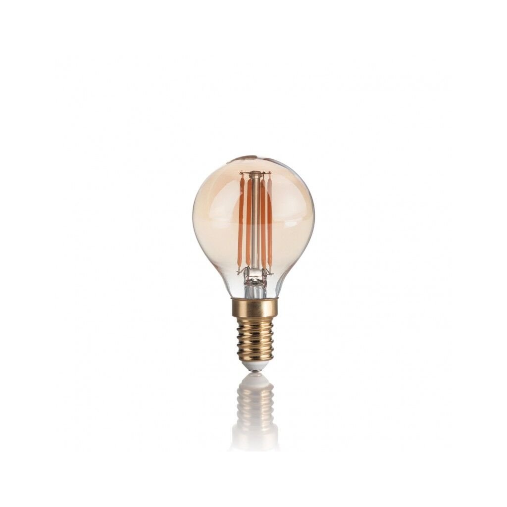LAMPADINA VINTAGE LED filamentová žárovka E14 P45 4W 300lm 2200K nestmívatelná, jantarová
