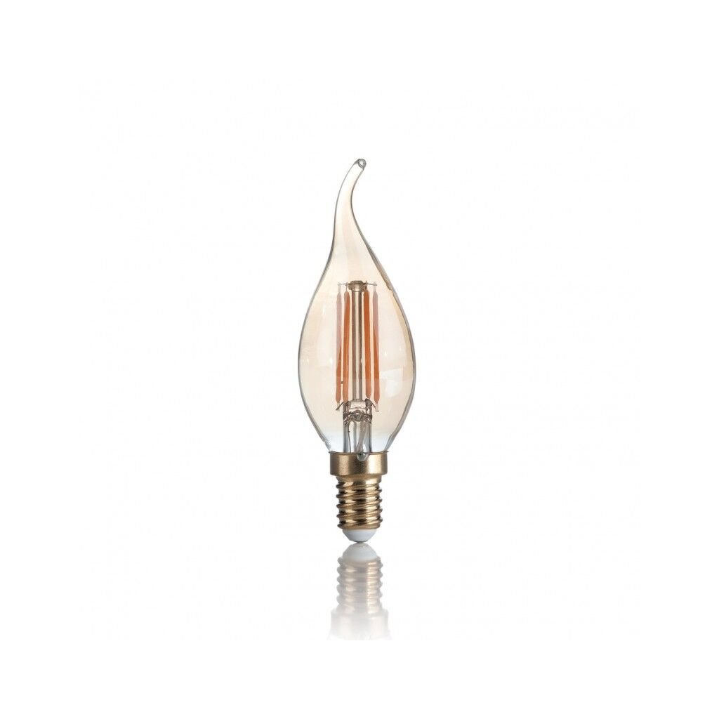 LAMPADINA VINTAGE LED filamentová žárovka E14 4W 400lm 2200K nestmívatelná, jantarová