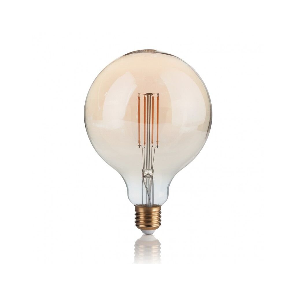 LAMPADINA VINTAGE GLOBO LED filamentová žárovka E27 4W 480lm 2200K nestmívatelná, jantarová