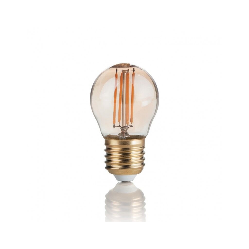 LAMPADINA VINTAGE LED filamentová žárovka E27 P45 4W 380lm 2200K nestmívatelná, jantarová