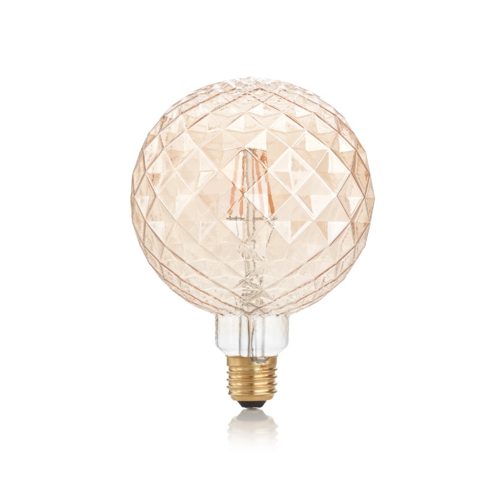 LAMPADINA VINTAGE PEARL LED filamentová žárovka E27 4W 340lm 1800K nestmívatelná, jantarová
