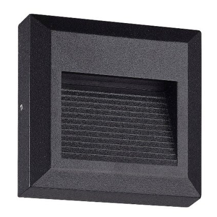 104658 led schodistove svitidlo azzardo afi 3000k bk az4512 2w 150lm 3000k ip54 10cm cerne
