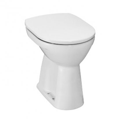 Jika LYRA PLUS Samostatně stojící WC, ploché splachování, svislý odpad, otevřený splachovací kruh H8253870000001