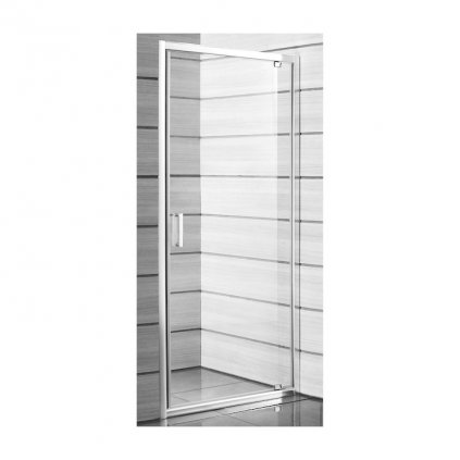 Jika LYRA PLUS sprchové dveře 900 mm, bílé, transparent/stripy