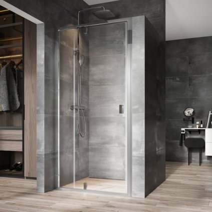 Sprchové dveře dvojdílné Ravak 100 cm stříbrný lesk