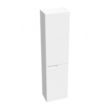 Vysoká boční koupelnová skříňka šedá/bílá