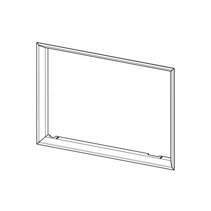 RÁMEK H3Z RAM04N krycí, polohluboký (Korpus 12 černá)