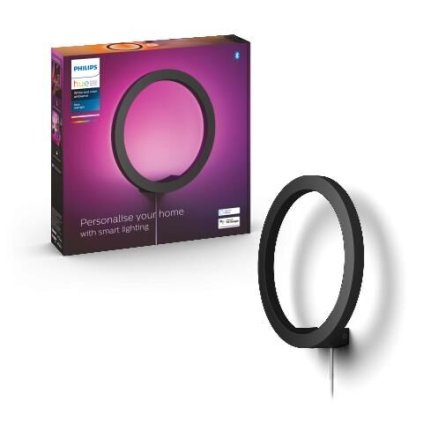 185781 40901 30 p9 hue sana bluetooth svitidlo nastenne led rgb 20w 1500lm 2000 6500k cerna