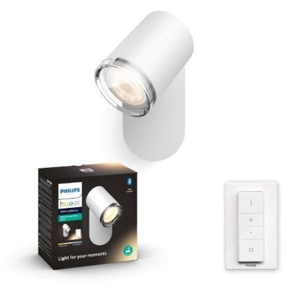 34178/31/P6 Hue Adore SVÍTIDLO BODOVÉ LED GU10 5W 350lm 2200-6500K IP44, bílá + dimmer swi