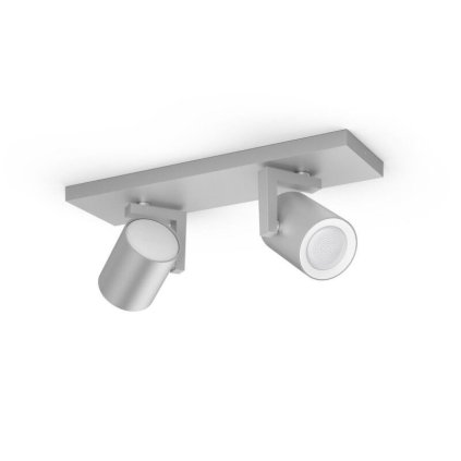 Hue Argenta Bluetooth SVÍTIDLO BODOVÉ GU10 2x5,7W 2x350lm 2000-6500K, hliník