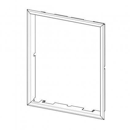 RÁMEK D3G RAM 06 krycí (Korpus 12 černá)