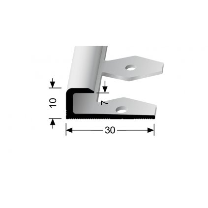 Ukončovací lišta ohebná pro 7 mm (d. 2,5m) hladká | Küberit 803 EB