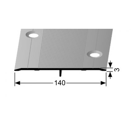 Přechodová lišta 140 mm - plochá šroubovací | Küberit 470 S