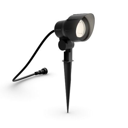 210531 venkovni zapichovaci low voltage led bodove svitidlo 1x6w 600lm 2700k 12v ip44 nestmivatelne cerne