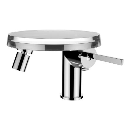 225612 laufen kartell bidetova baterie disk vc 1 plastoveho disku v provedeni transparent s ovladanim tahla automaticke vypusti bez automaticke vypusti chrom h3413310041131